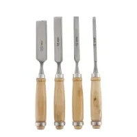 Набор стамесок с деревянной рукояткой, 4 предмета, "MAXIMUM" MX 15043 (2965)